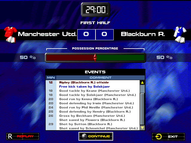 Premier Manager 98 screenshot 5 for Playstation